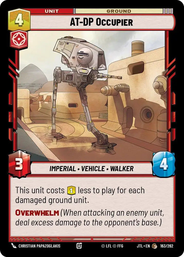 AT-DP Occupier (163/262) [Jump to Lightspeed] - Star Wars: Unlimited Single