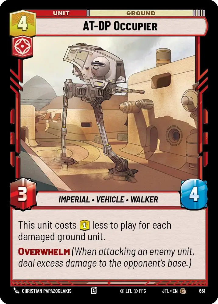 AT-DP Occupier (Foil) (661) [Jump to Lightspeed] - Star Wars: Unlimited Single