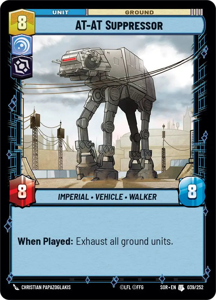 AT-AT Suppressor (039/252) [Spark of Rebellion] - Star Wars: Unlimited Single