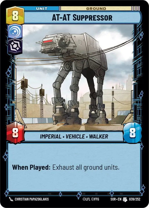 AT-AT Suppressor (039/252) [Spark of Rebellion] - Star Wars: Unlimited Single