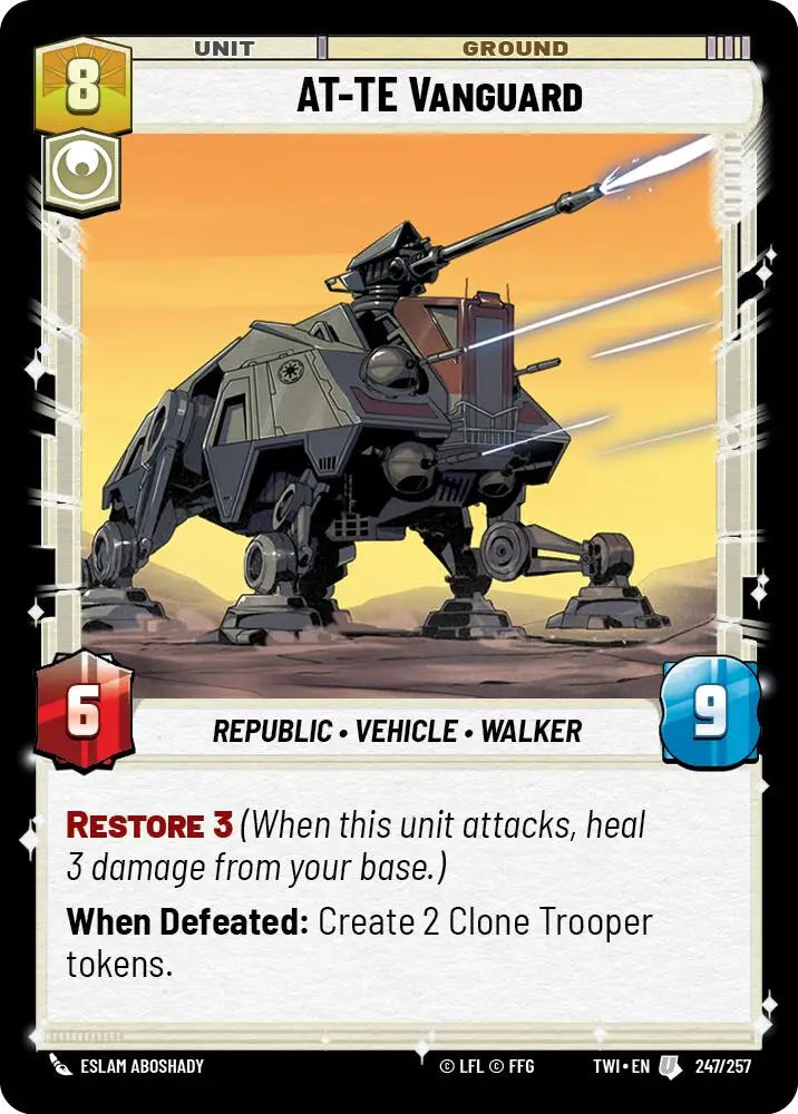 AT-TE Vanguard (247/257) [Twilight of the Republic] - Star Wars: Unlimited Single