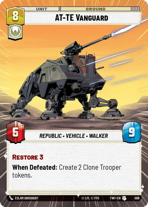 AT-TE Vanguard (Hyperspace) (508) [Twilight of the Republic] - Star Wars: Unlimited Single
