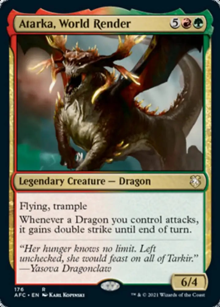 Atarka World Render [Dungeons & Dragons: Adventures in the Forgotten Realms Commander] - MTG Single