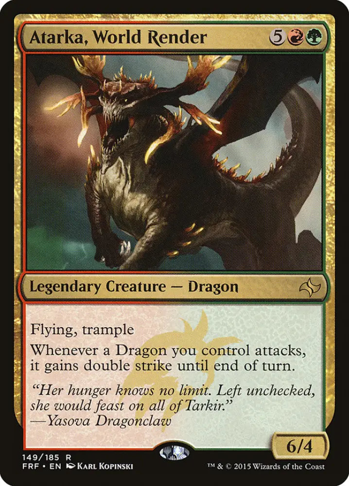 Atarka World Render [Fate Reforged] - MTG Single