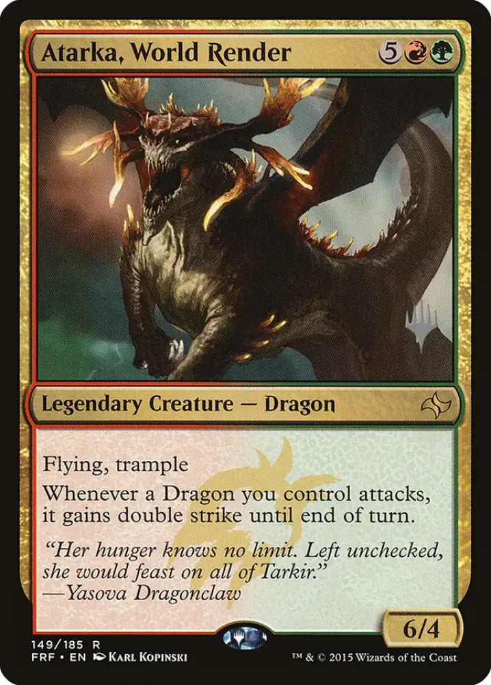 Atarka World Render (Promo Pack) [Fate Reforged Promos] - MTG Single