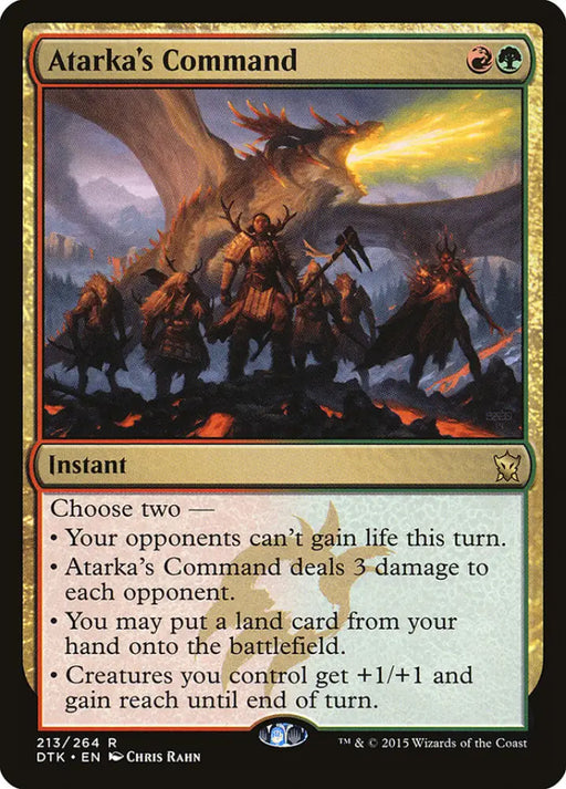 Atarka’s Command [Dragons of Tarkir] - MTG Single