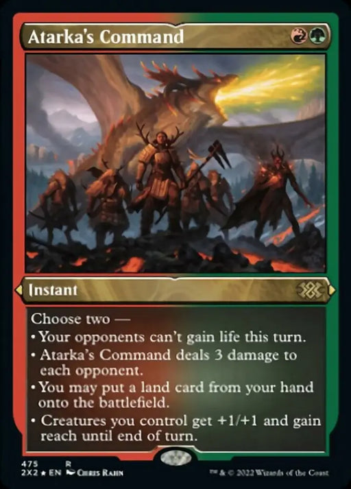 Atarka’s Command (Foil Etched) [Double Masters 2022] - MTG Single