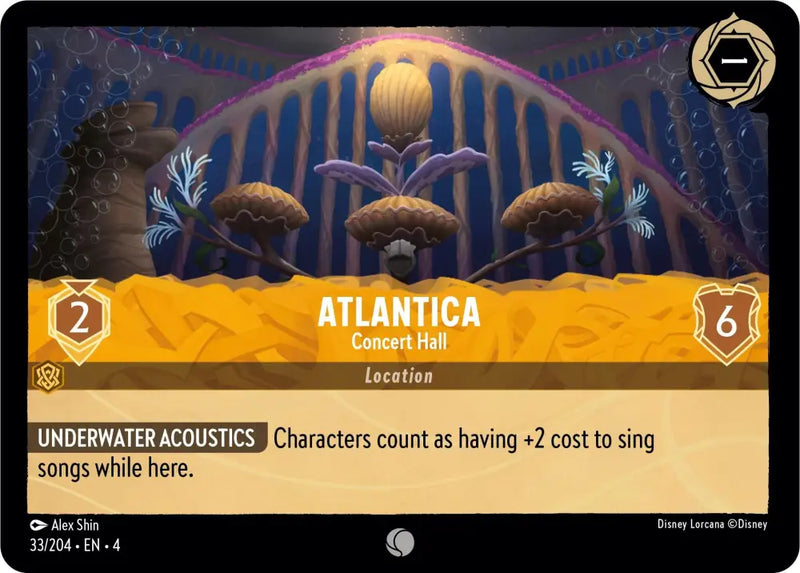 Atlantica - Concert Hall (33/204) [Ursula’s Return] - Lorcana Single