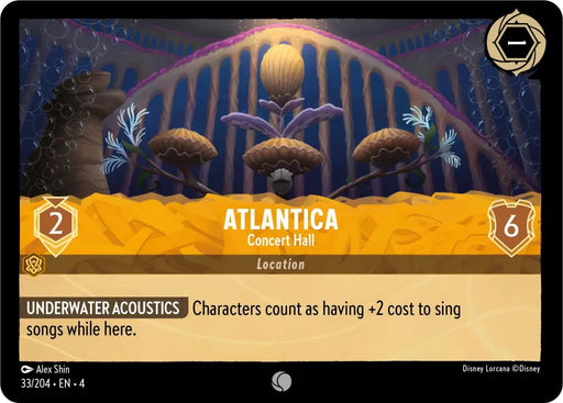 Atlantica - Concert Hall (33/204) [Ursula’s Return] - Lorcana Single