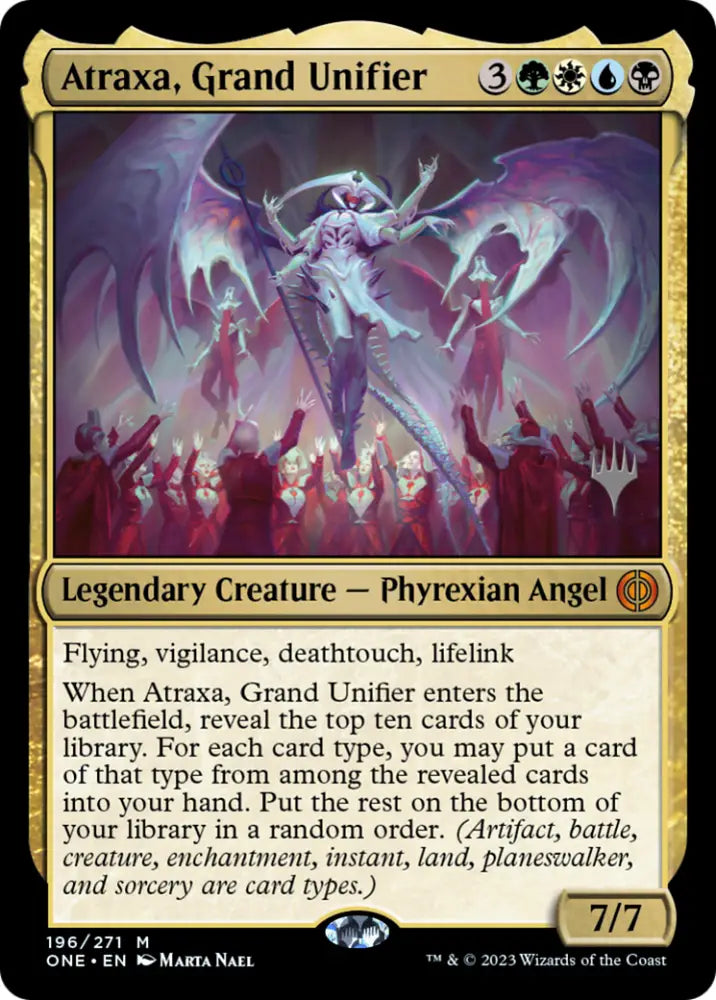 Atraxa Grand Unifier (Promo Pack) [Phyrexia: All Will Be One Promos] - MTG Single