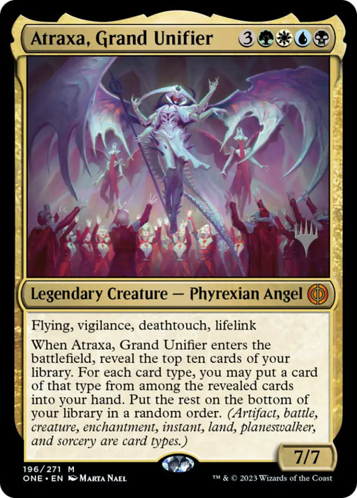 Atraxa Grand Unifier (Promo Pack) [Phyrexia: All Will Be One Promos] - MTG Single