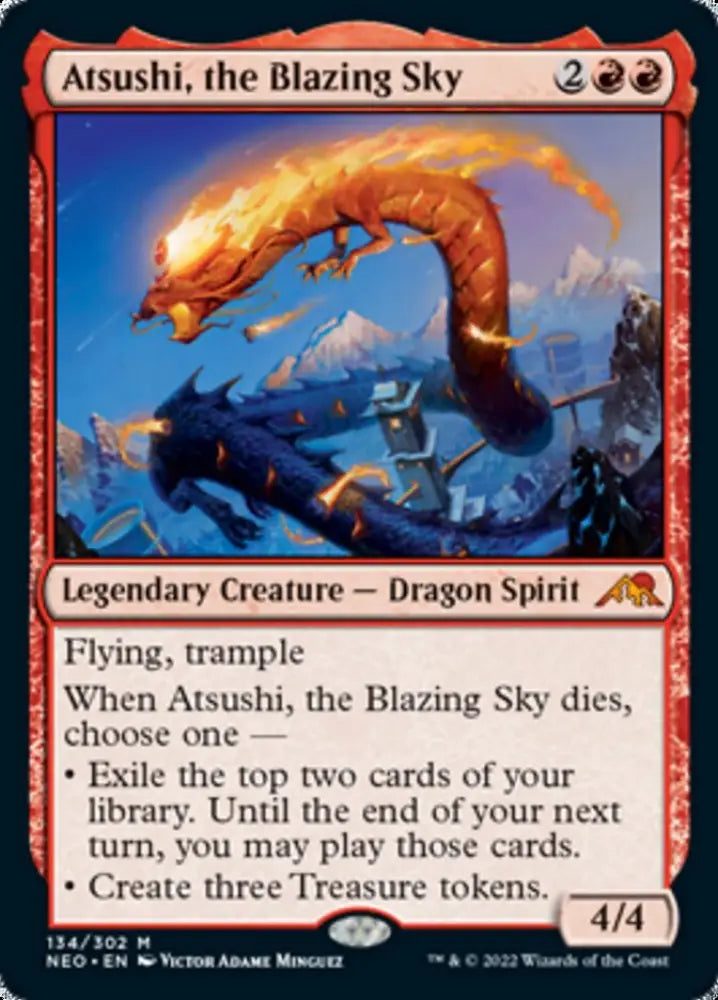 Atsushi the Blazing Sky [Kamigawa: Neon Dynasty] - MTG Single