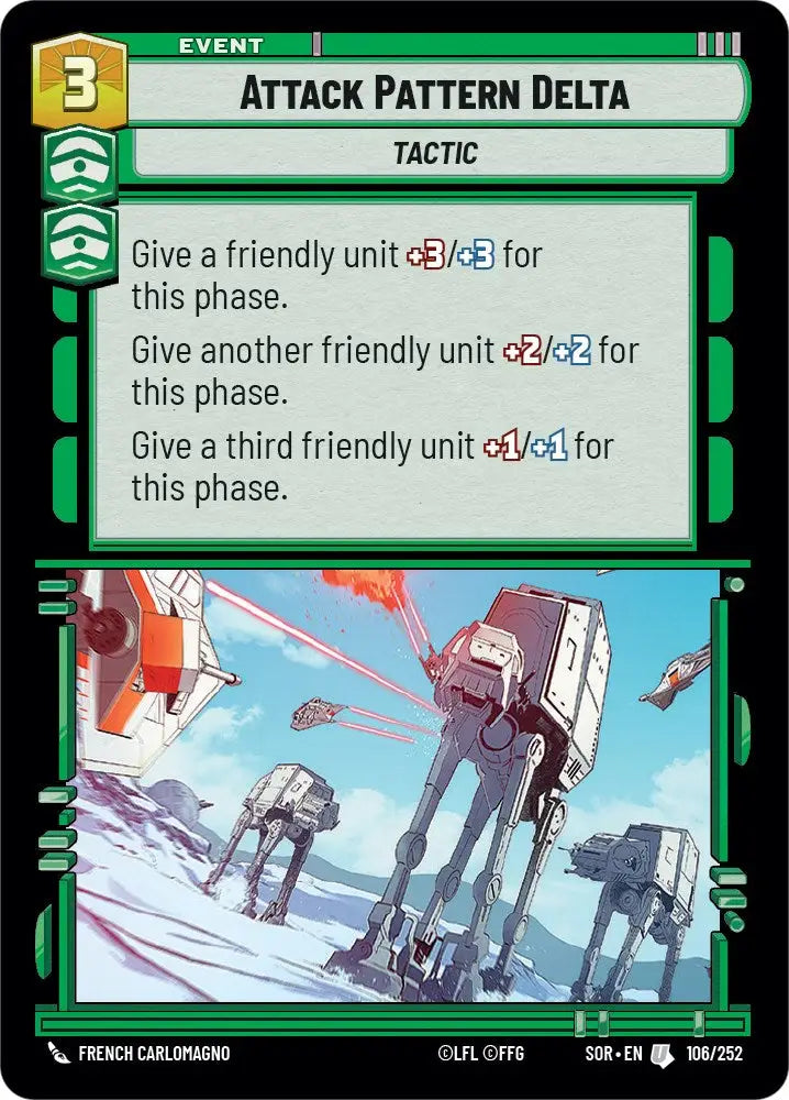 Attack Pattern Delta (106/252) [Spark of Rebellion] - Star Wars: Unlimited Single