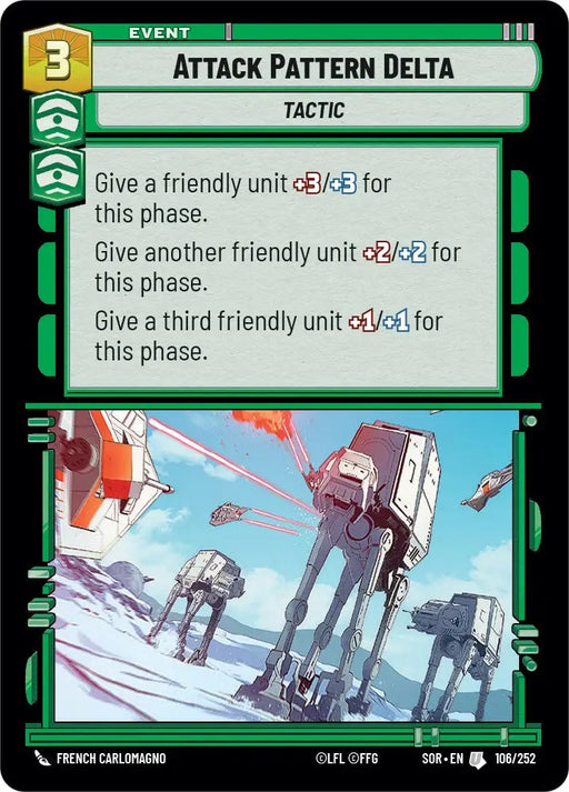 Attack Pattern Delta (106/252) [Spark of Rebellion] - Star Wars: Unlimited Single