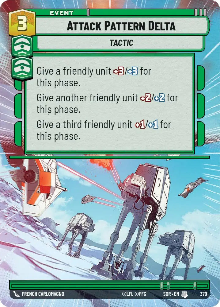 Attack Pattern Delta (Hyperspace) (370) [Spark of Rebellion] - Star Wars: Unlimited Single