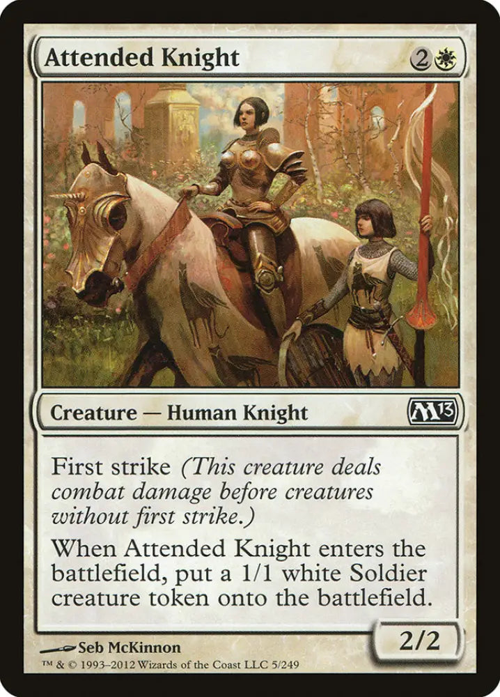 Attended Knight [Magic 2013] - MTG Single