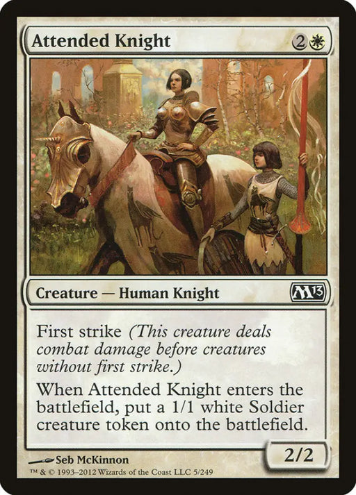 Attended Knight [Magic 2013] - MTG Single