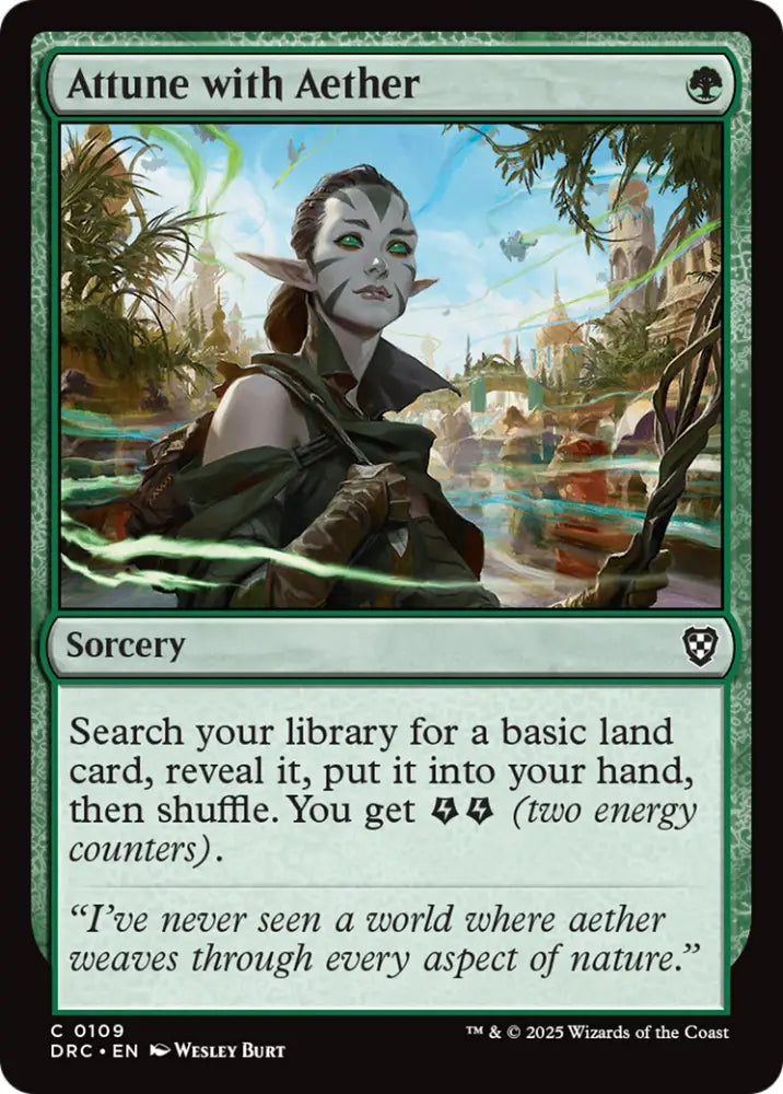 Attune with Aether [Aetherdrift Commander] - MTG Single