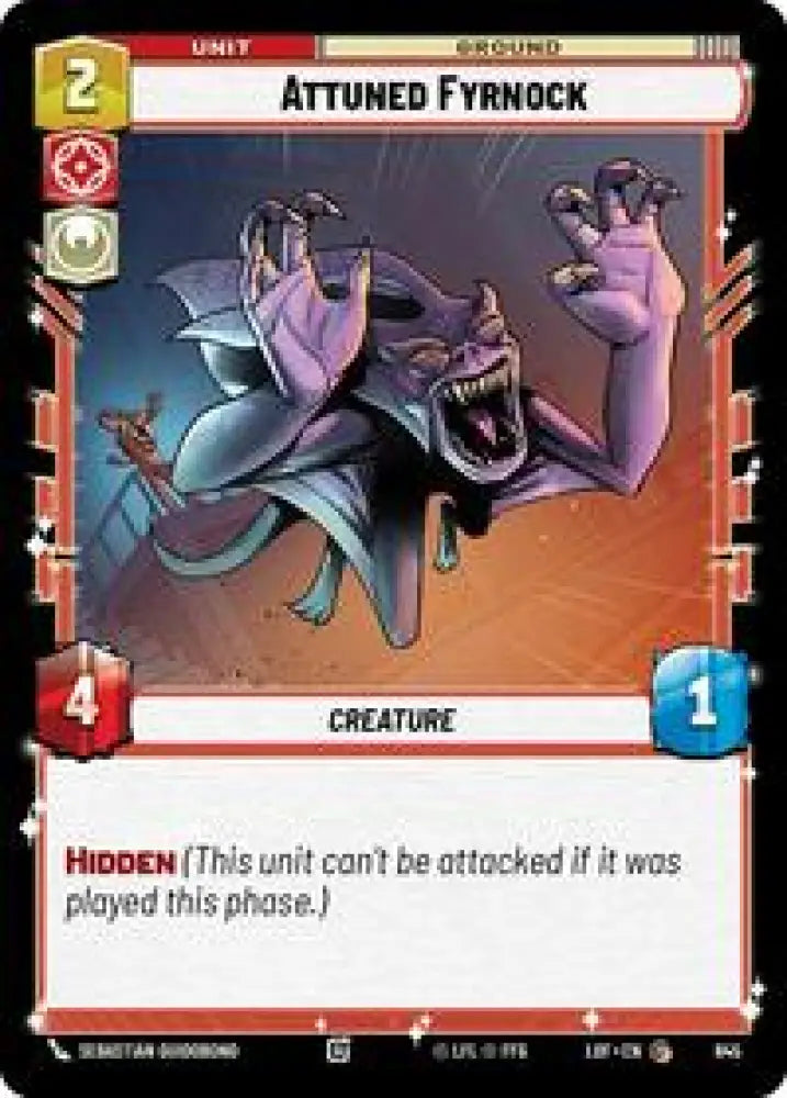 Attuned Fyrnock (Foil) (645) [Legends of the Force]
