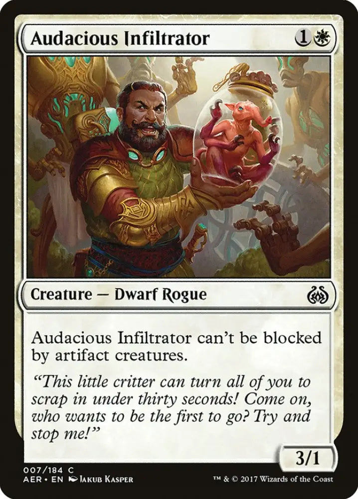 Audacious Infiltrator [Aether Revolt] - MTG Single