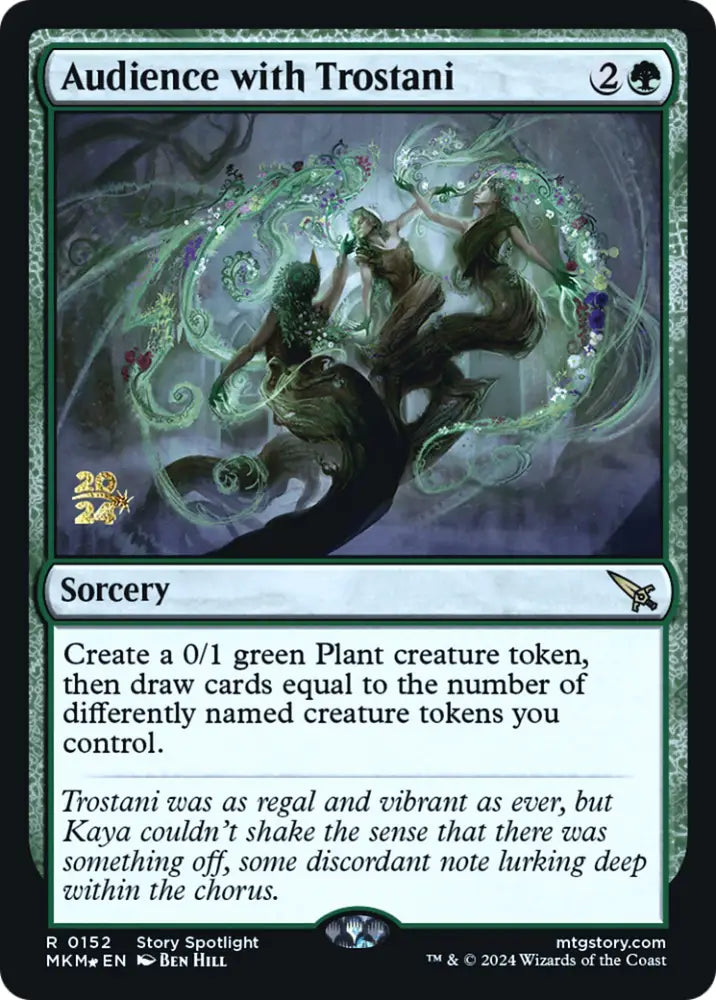 Audience with Trostani [Murders at Karlov Manor Prerelease Promos] - MTG Single
