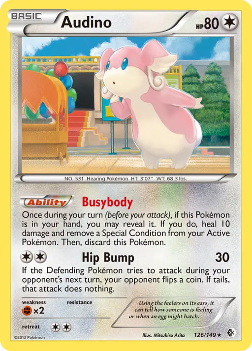 Audino (126/149) [Black & White: Boundaries Crossed] - Pokemon Single