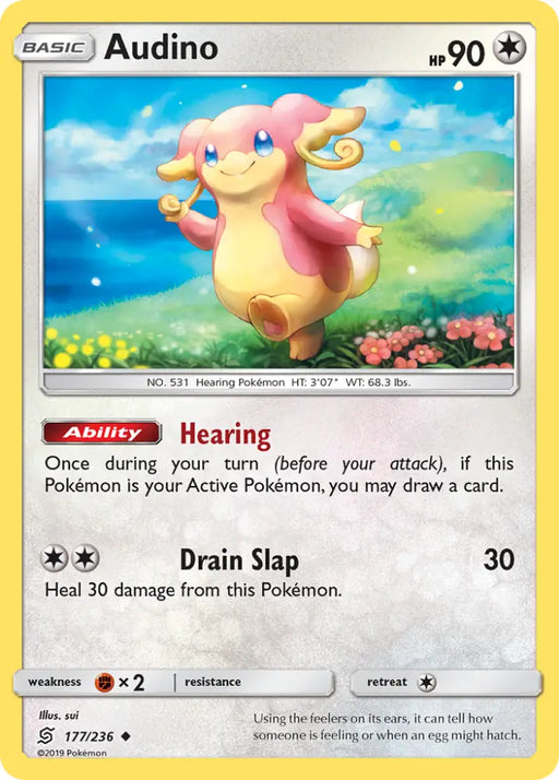 Audino (177/236) [Sun & Moon: Unified Minds] - Pokemon Single