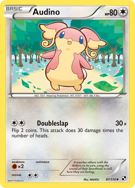 Audino (87/114) [Black & White: Base Set] - Pokemon Single