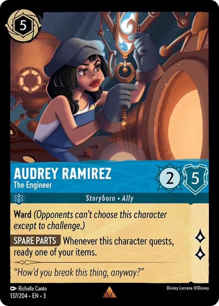 Audrey Ramirez - The Engineer (137/204) [Into the Inklands] - Lorcana Single