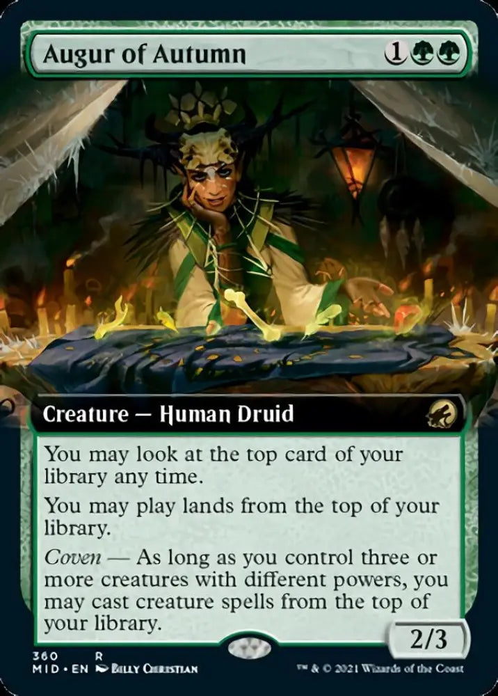 Augur of Autumn (Extended Art) [Innistrad: Midnight Hunt] - MTG Single