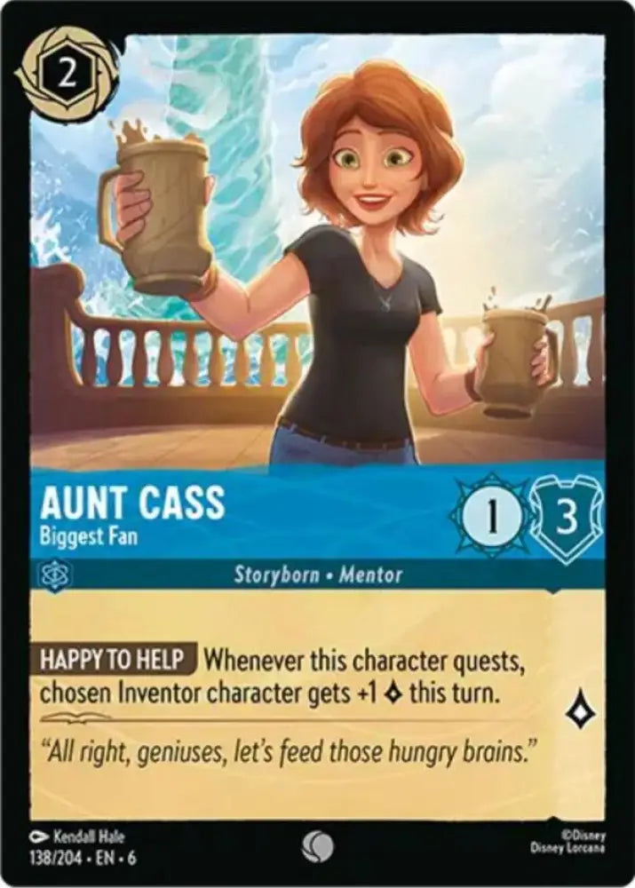 Aunt Cass - Biggest Fan (138/204) [Azurite Sea] - Lorcana Single