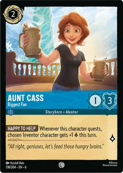 Aunt Cass - Biggest Fan (138/204) [Azurite Sea] - Lorcana Single