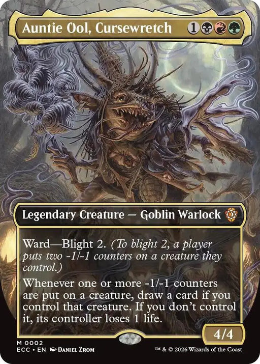 Auntie Ool, Cursewretch (Borderless) (2) [Lorwyn Eclipsed Commander]