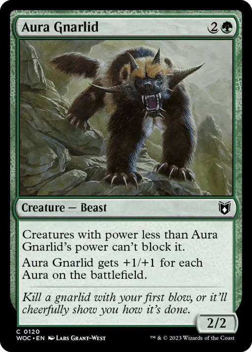Aura Gnarlid [Wilds of Eldraine Commander] - MTG Single