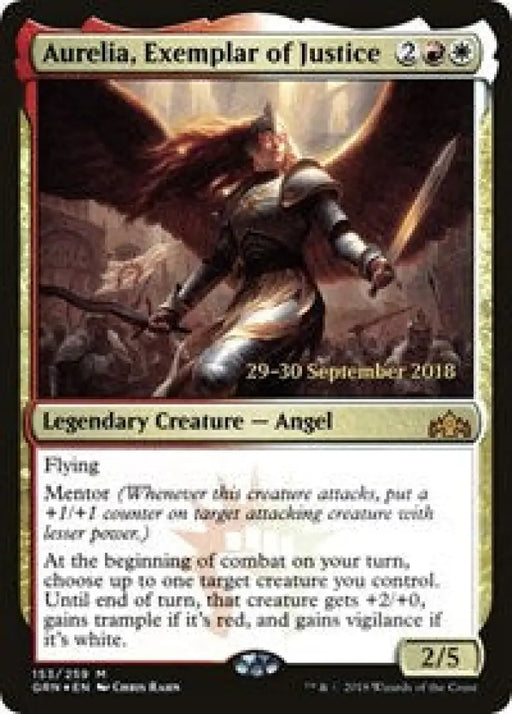 Aurelia, Exemplar of Justice (153) [Prerelease Cards]