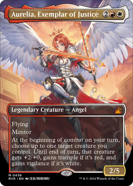 Aurelia Exemplar of Justice (Anime Borderless) [Ravnica Remastered] - MTG Single