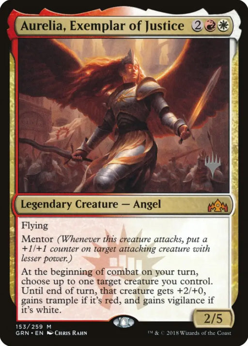 Aurelia Exemplar of Justice (Promo Pack) [Guilds of Ravnica Promos] - MTG Single