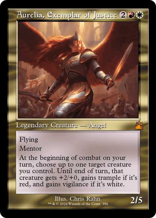 Aurelia Exemplar of Justice (Retro) [Ravnica Remastered] - MTG Single