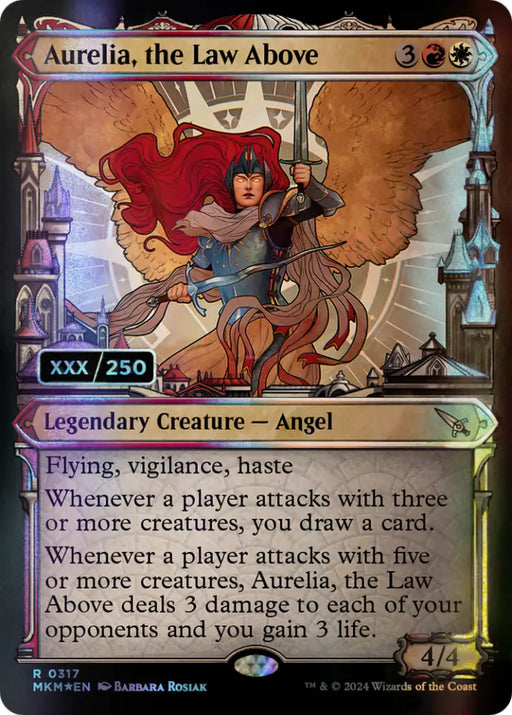 Aurelia the Law Above (Serialized) [Murders at Karlov Manor] - MTG Single