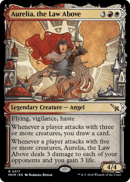 Aurelia the Law Above (Showcase) (0317) [Murders at Karlov Manor] - MTG Single
