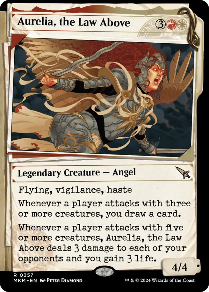 Aurelia the Law Above (Showcase) (0357) [Murders at Karlov Manor] - MTG Single
