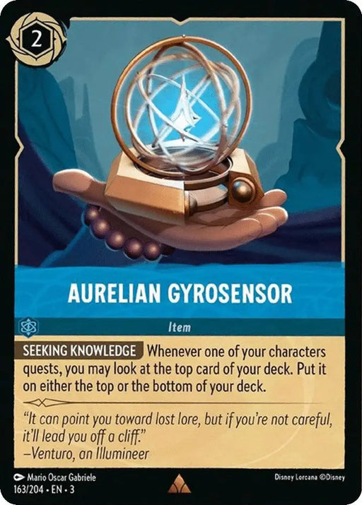 Aurelian Gyrosensor (163/204) [Into the Inklands] - Lorcana Single