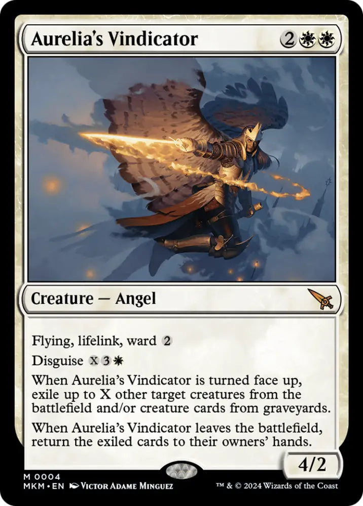 Aurelia’s Vindicator [Murders at Karlov Manor] - MTG Single