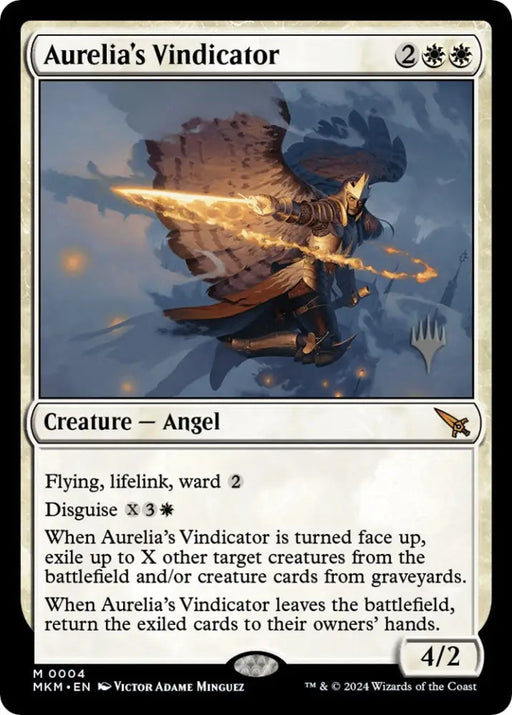 Aurelia’s Vindicator (Promo Pack) [Murders at Karlov Manor Promos] - MTG Single