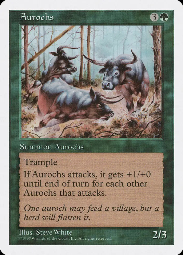 Aurochs [Fifth Edition] - MTG Single