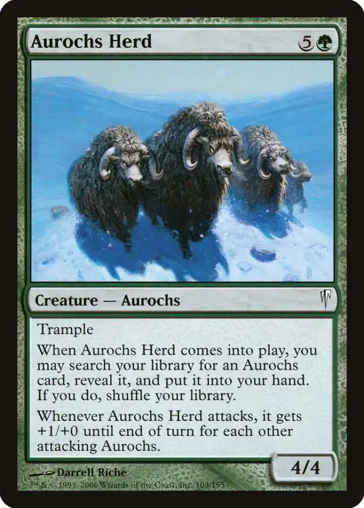 Aurochs Herd [Coldsnap] - MTG Single