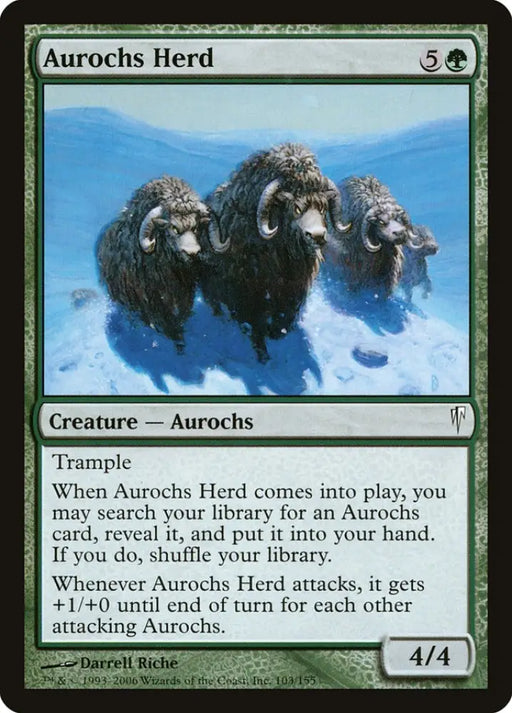 Aurochs Herd [Coldsnap] - MTG Single