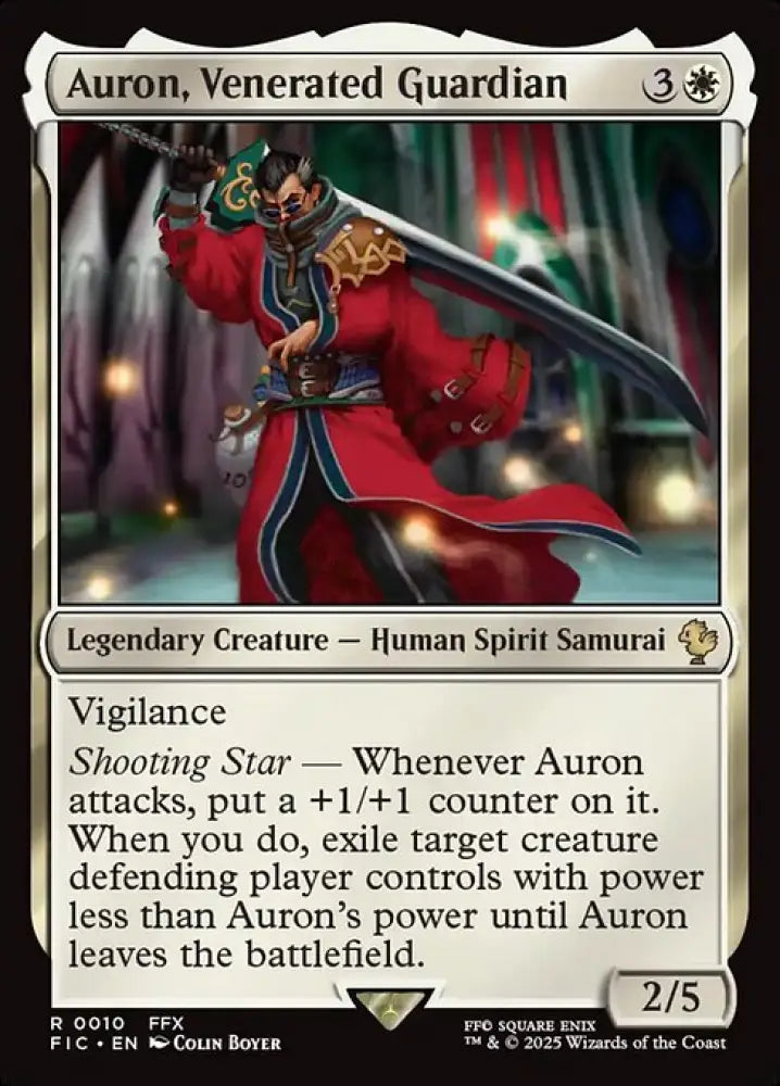 Auron, Venerated Guardian (10) [Final Fantasy Commander]