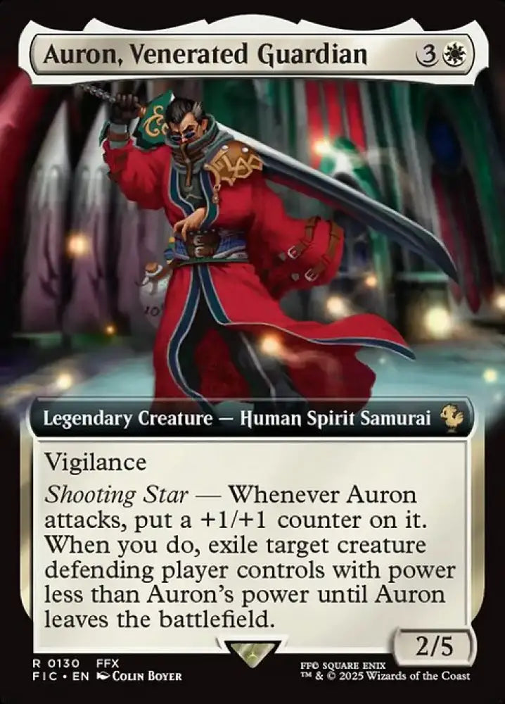 Auron, Venerated Guardian (130) [Final Fantasy Commander]