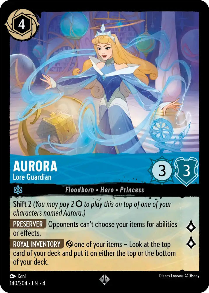Aurora - Lore Guardian (140/204) [Ursula’s Return] - Lorcana Single